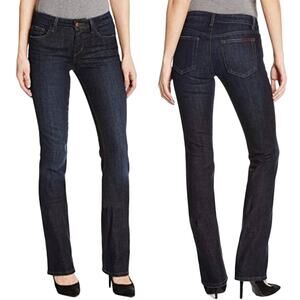 Joe's Jeans Skinny Boootcut Honey Curvy Boot In Dixie Dark Wash Distressed Sz 27